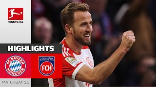 FC Bayern München — 1. FC Heidenheim 4-2 | Highlights | Matchday 11 – Bundesliga 2023/24