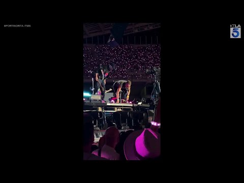 Coldplay stops concert after man wearing Israeli flag wrecks stage, falls