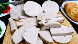 Chả Lụa/Giò Lụa Không Cho Bột Nổi, Bí Quyết Làm Giò Sống Dai Giòn Ngon lắm luôn! Món Tết Vanh Khuyen