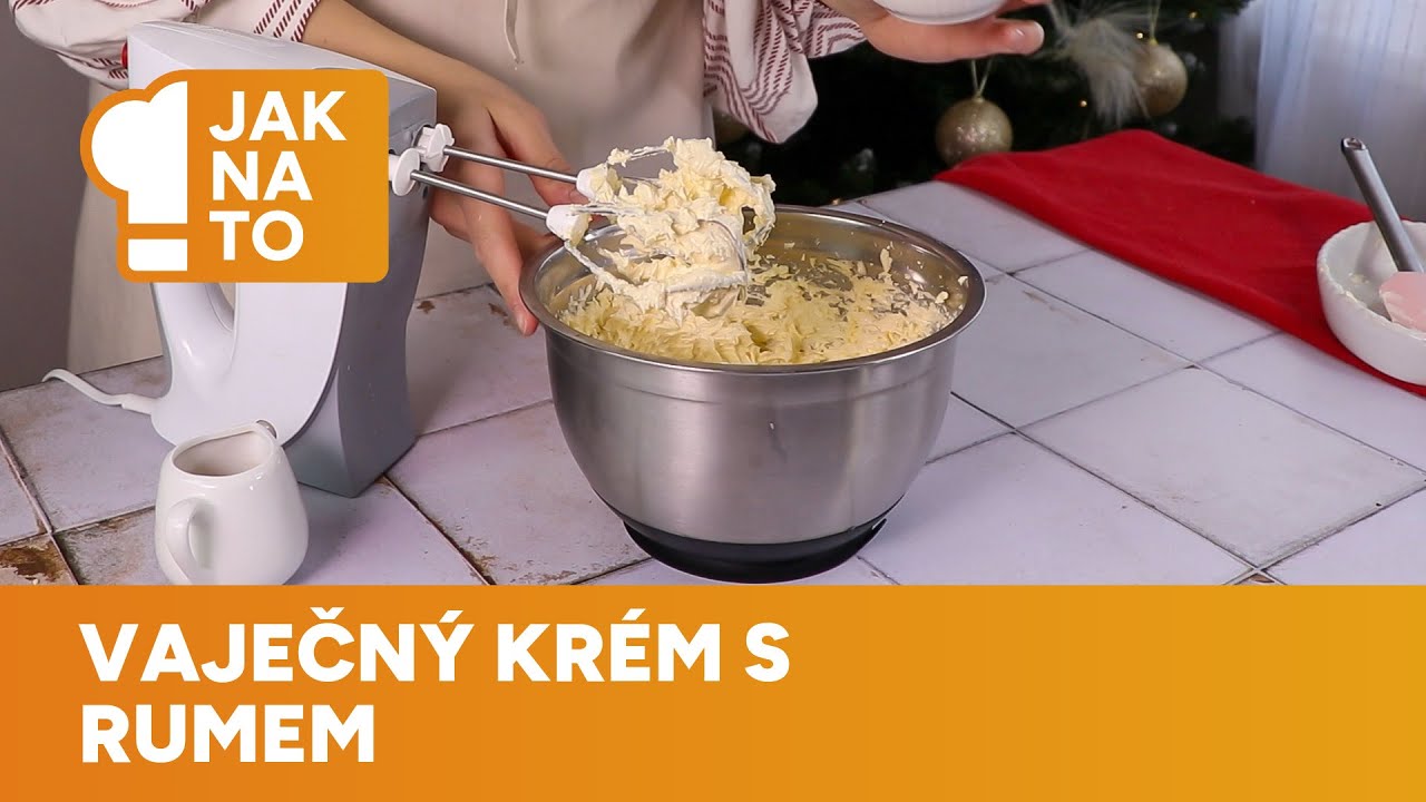 Vaječný krém s rumem se hodí k plnění lineckých košíčků, dortů, rolád, zákusků i cukroví