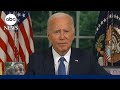 Biden addresses nation for first time since dropping out of 2024 election