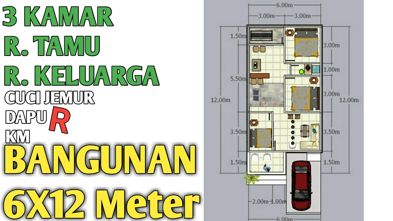 Desain Rumah Minimalis 12x14 Desain Rumah 12x14 Rumah Lahan 12x14 Meter By DESAIN RUMAHMINIMALIS