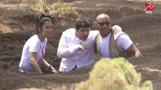 مصطفى خاطر ينهار امام سحلية رامز جلال وينطق الشهادة فى رامز تحت الأرض ...