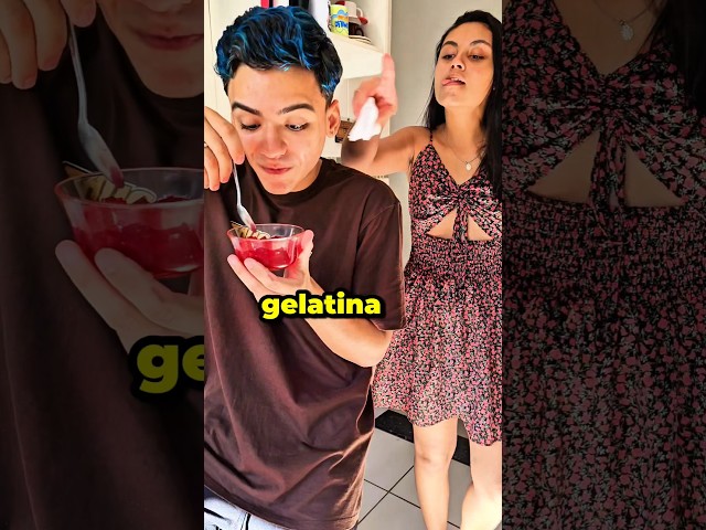 Ela enganou o namorado para comer 🤣