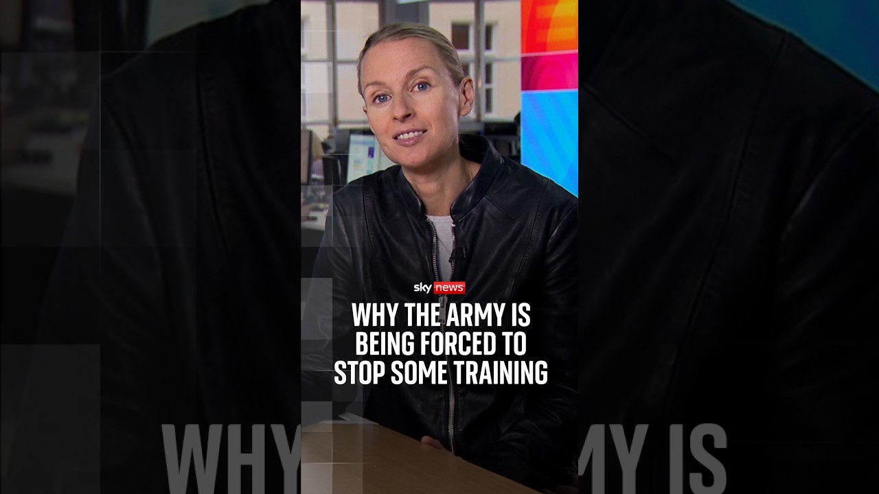 Why the British army is being forced to stop some training