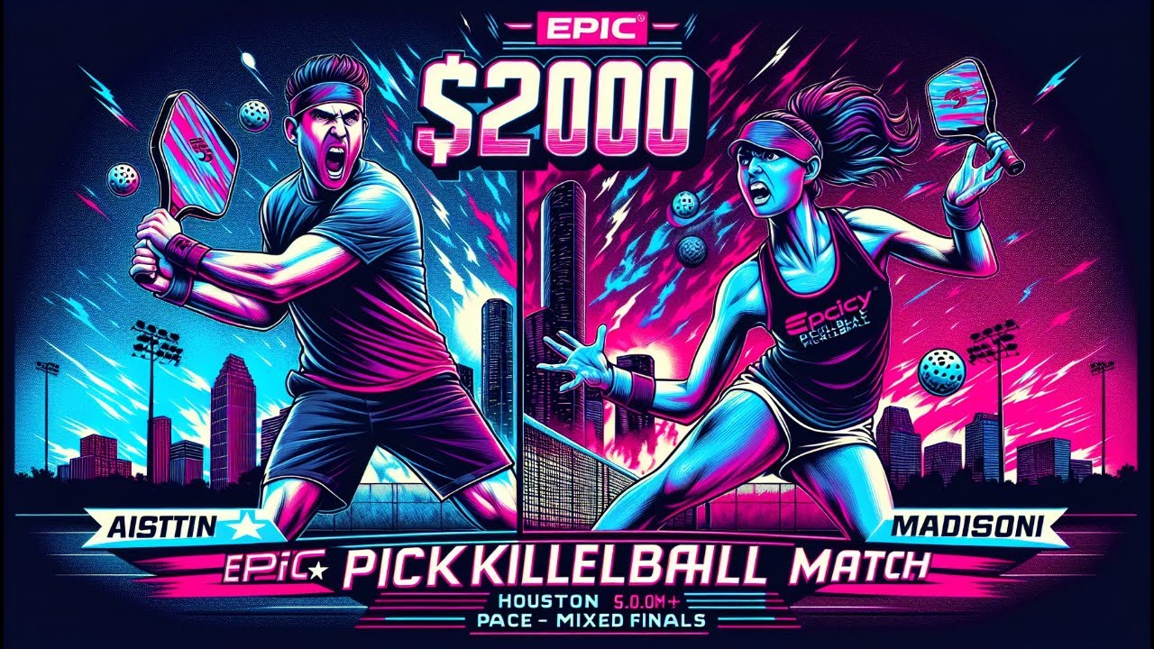 $2000 Pickleball Match Houston 5.0+ Pickleball Pace Mixed Finals Austin/Victoria vs Nick/Madison