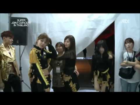 130413 SNSD & EXO-M Backstage @ Super Joint Concert