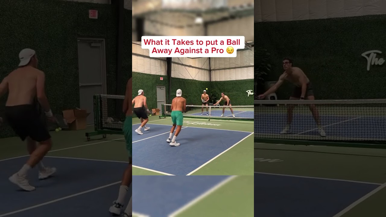 The athleticism in this point is crazy 🤯 #pickleball #pickleballislife #pickleballaddict