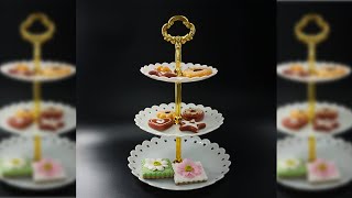 Pratinjau video produk TaffHOME Rak Kue Susun 3 Tingkat Detachable Cake Stand Display - CF431