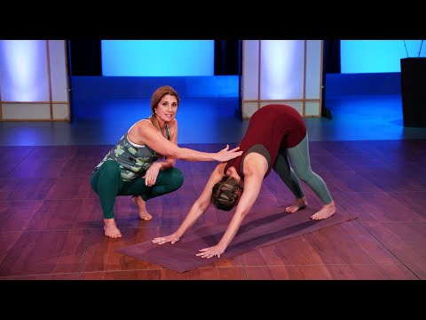 screenshot of youtube video titled Downward Facing Dog | Yoga Minutes