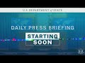 LIVE: U.S. State Department press briefing  - 49:30 min - News - Video