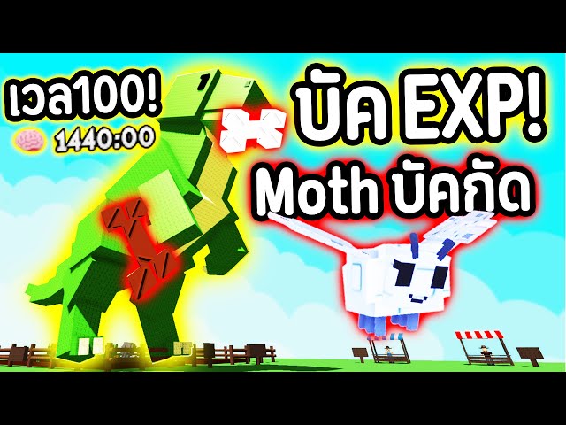 บัค EXP พุ่งกระฉูด !!!! Moth กัดให้ เวล 100 ใน 1 วัน !!!! โกง !!!🔥🔥 | Roblox Grow a Garden