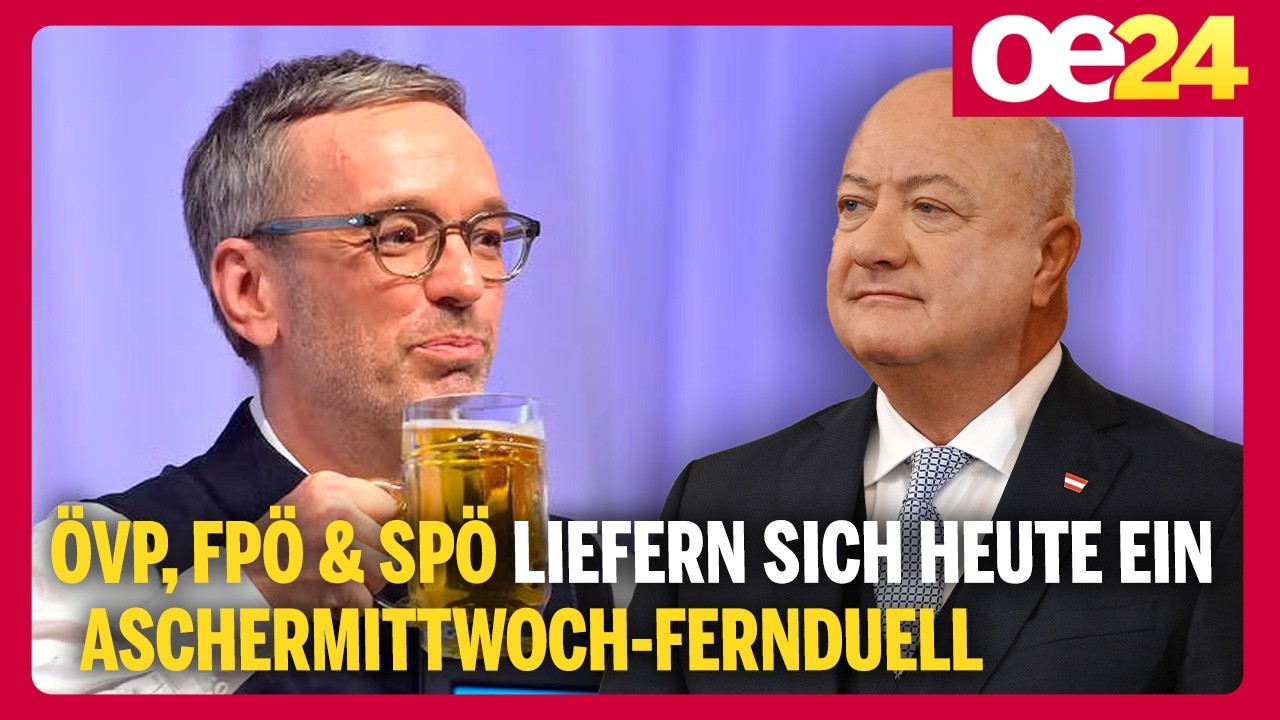 ÖVP, FPÖ & SPÖ liefern sich heute ein Aschermittwoch-Fernduell