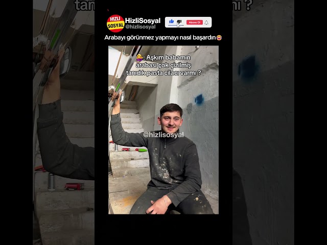Arabayı görünmez yapmayı nasıl başardın😂