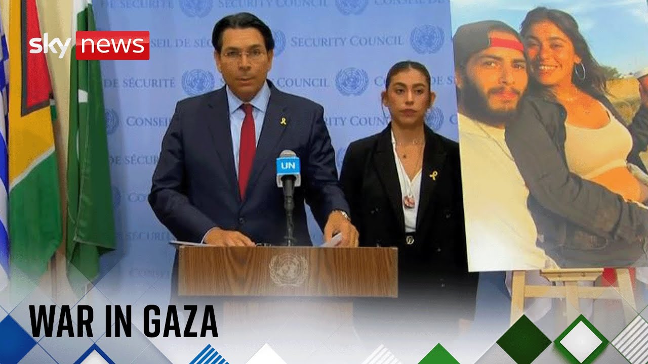 Israeli Ambassador to the UN Danny Danon speaks ahead of security council meeting