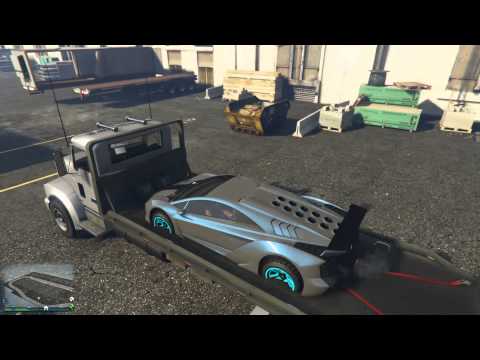 ► GRAND THEFT AUTO V - PUT A CAR ON A FLATBED!