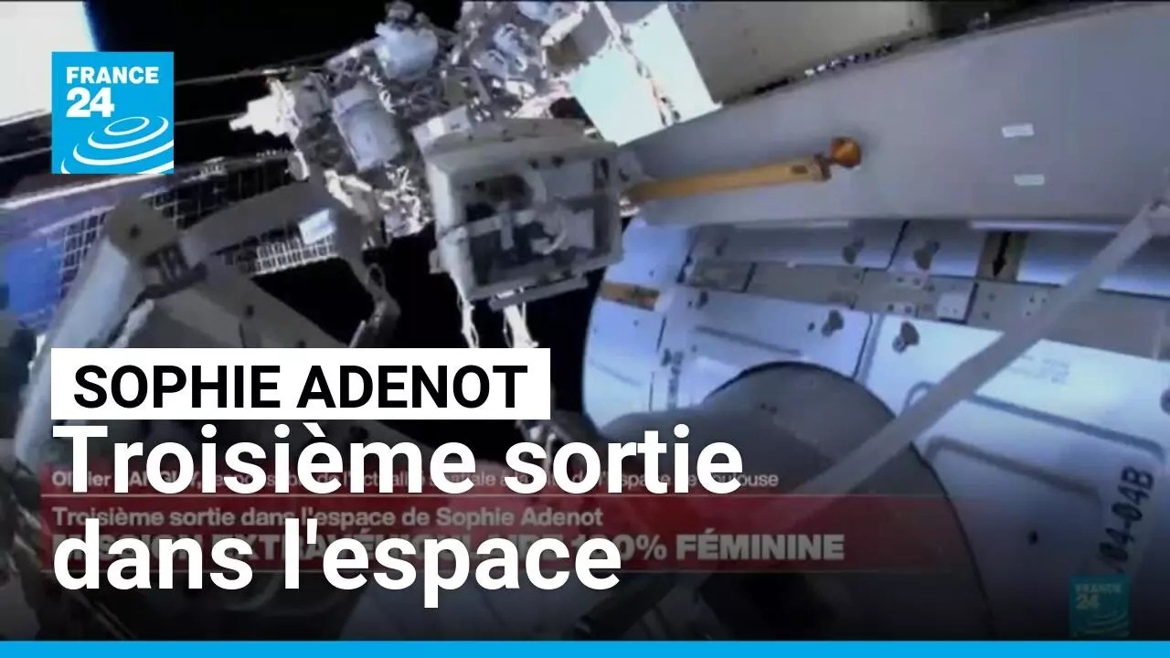 Sophie Adenot a débuté sa troisième sortie dans l'espace, une mission 100 % féminine