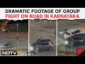 Karnataka News | 2 Cars, 6 Men. Dramatic Footage Of Group Fight On Road In Karnataka