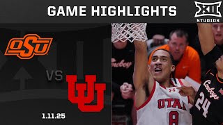 Oklahoma State vs. Utah Game Highlights | 2024-25 Big 12 Men’s Basketball