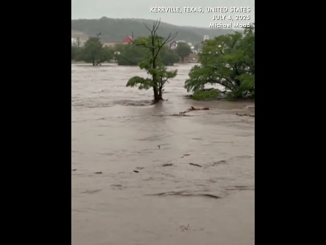 Massive flooding in Kerrville, Texas, as rains swell Guadalupe River