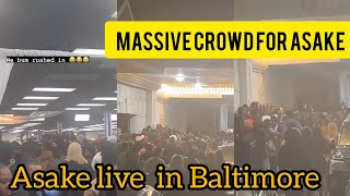 Massive Crowd Struggling To Watch Asake Perform In Baltimore Maryland USA ASAKE IS GOAT