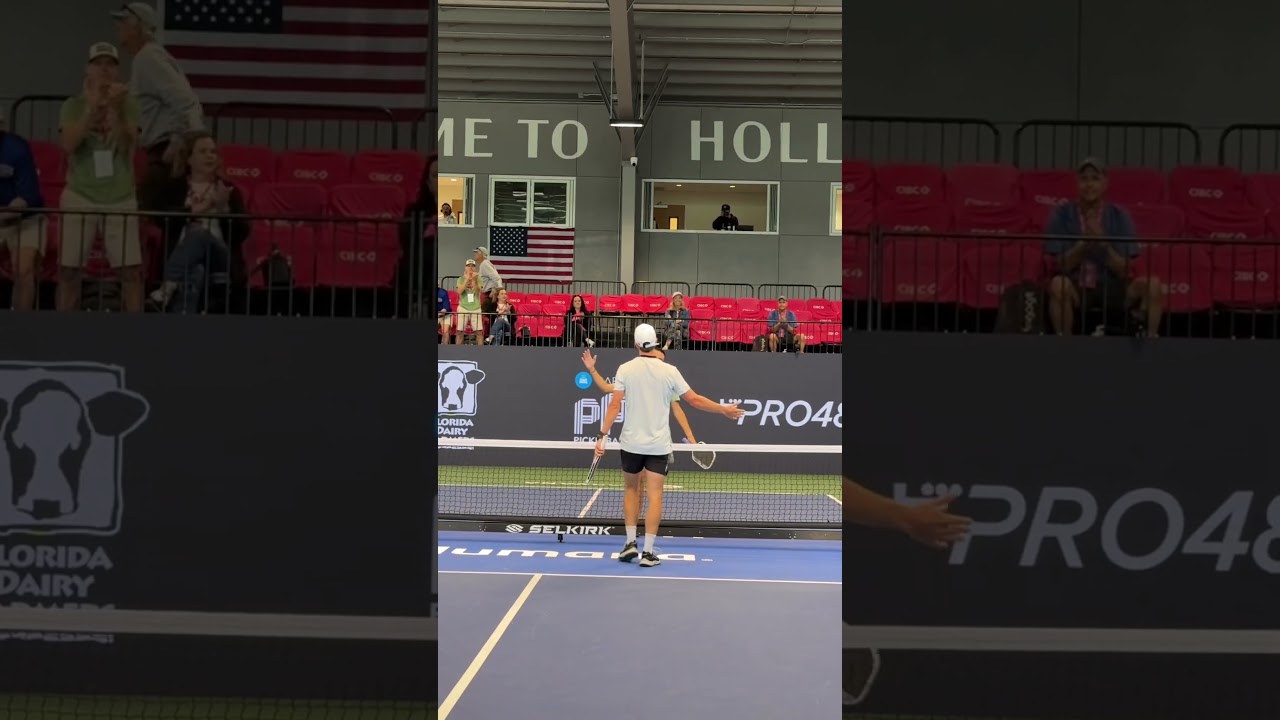 This pickleball match was so good the whole crowd had to stand and cheer