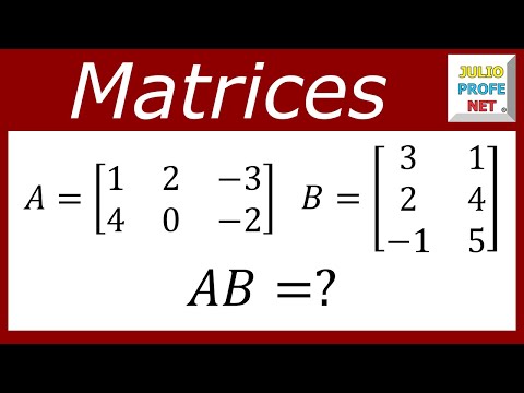 Multiplicación de Matrices - YouTube