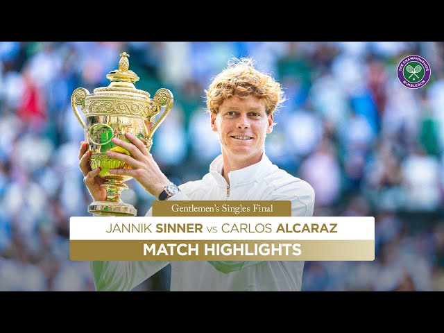 SENSATIONAL Final | Carlos Alcaraz vs Jannik Sinner | Highlights | Wimbledon 2025
