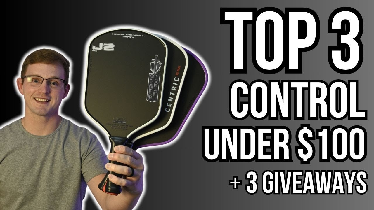 Top 3 Pickleball Paddles UNDER $100 for CONTROL + GIVEAWAYS | J2, Mage Pro, Aiso Centric Reviews