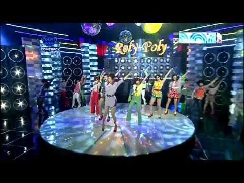티아라(T-ara) 롤리폴리 110630 컴백무대