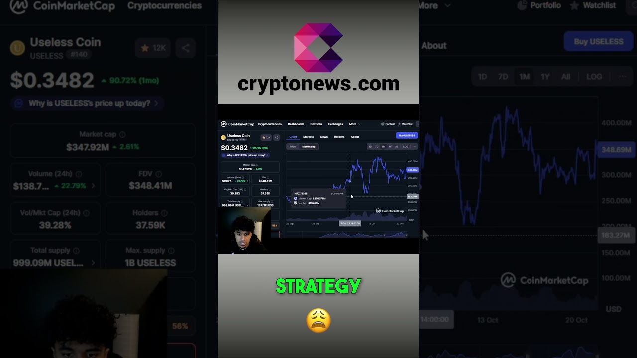 USELESS COIN: Crypto's Next Big Play? 🚀💰shorts