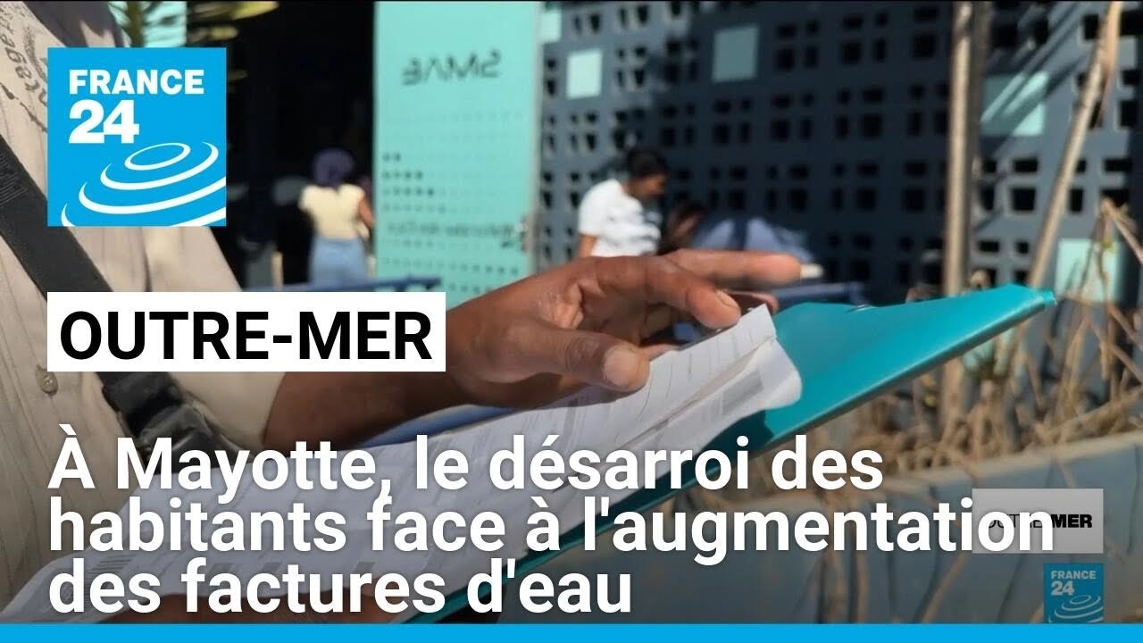 À Mayotte, le désarroi des habitants face à l'augmentation des factures d'eau • FRANCE 24