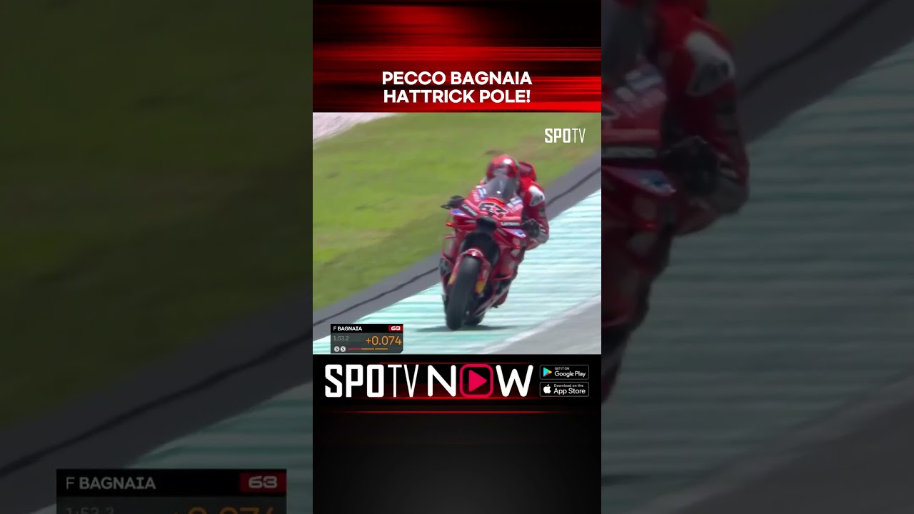 #MotoGP 🏍 - 3 tahun berturut-turut Pecco Bagnaia selalu POLE di Sepang! #MalaysianGP