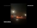 Boeing 737 catches fire, skids off runway in Senegal  - 00:27 min - News - Video