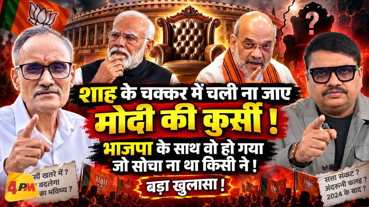 शाह के चक्कर में खतरे में मोदी की कुर्सी, विश्वगुरु की बढ़ी टेंशन! || Modi || Shah