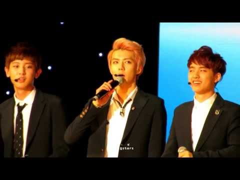 130825 KCON EXO - English Intros (All) & Talk (Chanyeol focus)