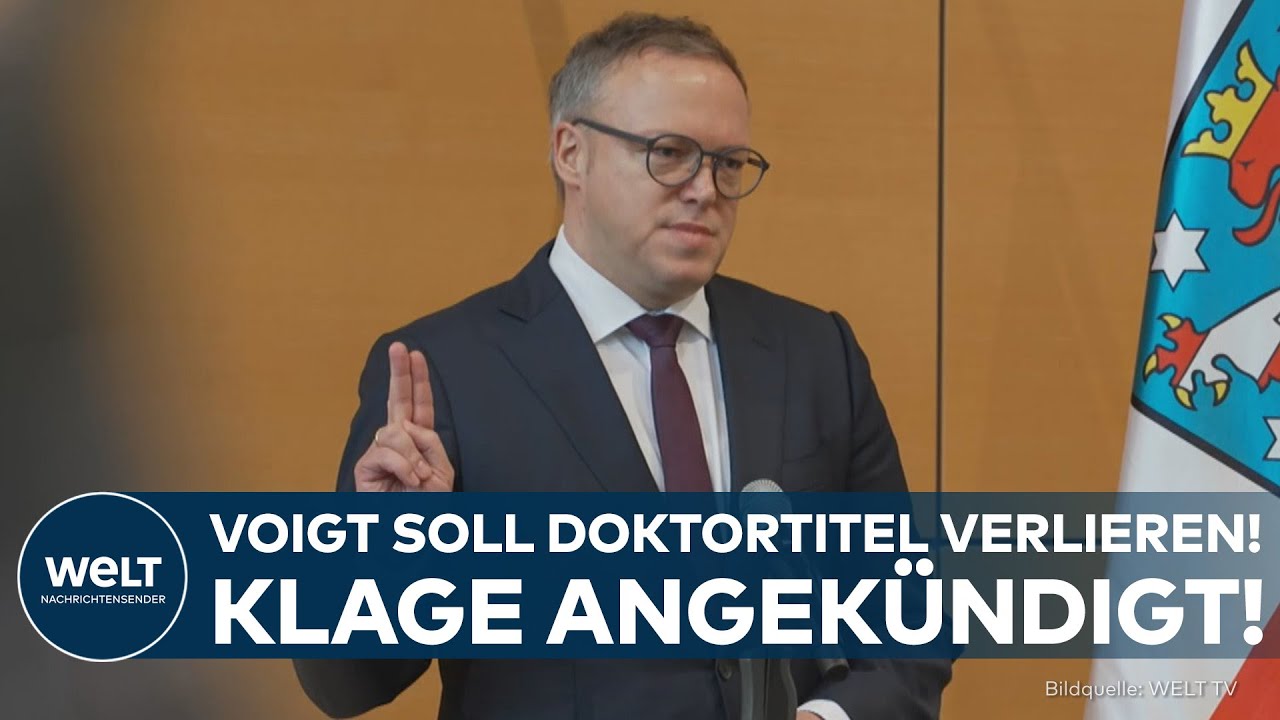 DOKTOR-TITELENTZUG IN CHEMNITZ: TU informiert Thüringens MP Voigt nach Plagiatsprüfung – Klage!