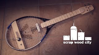 DIY tennis racket electric guitar