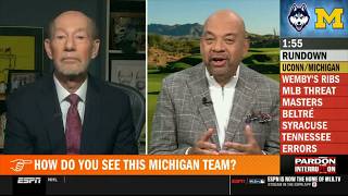 Pardon The Interruption | Wilbon reacts to Michigan beats UConn - Wemby's rib injury in Spurs win