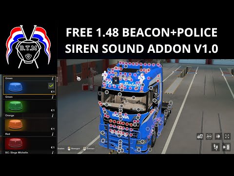 Beacon+Police Siren Sound Addon v1.0
