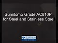 AC810P for Finishing Steels and Stainless Steels