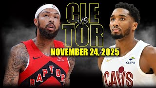 Cleveland Cavaliers vs Toronto Raptors Full Game Highlights - November 24, 2025 | NBA Season