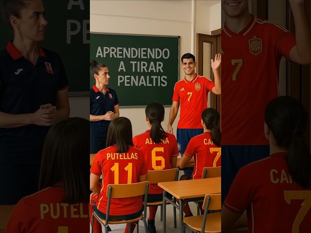 Morata enseñó a la selección femenina a tirar penaltis! El responsable de la derrota en la Eurocopa?