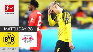 BVB Can’t Stand Leipzig’s Pressure | Borussia Dortmund — RB Leipzig 1-4 | All Goals | MD 28 – 21/22