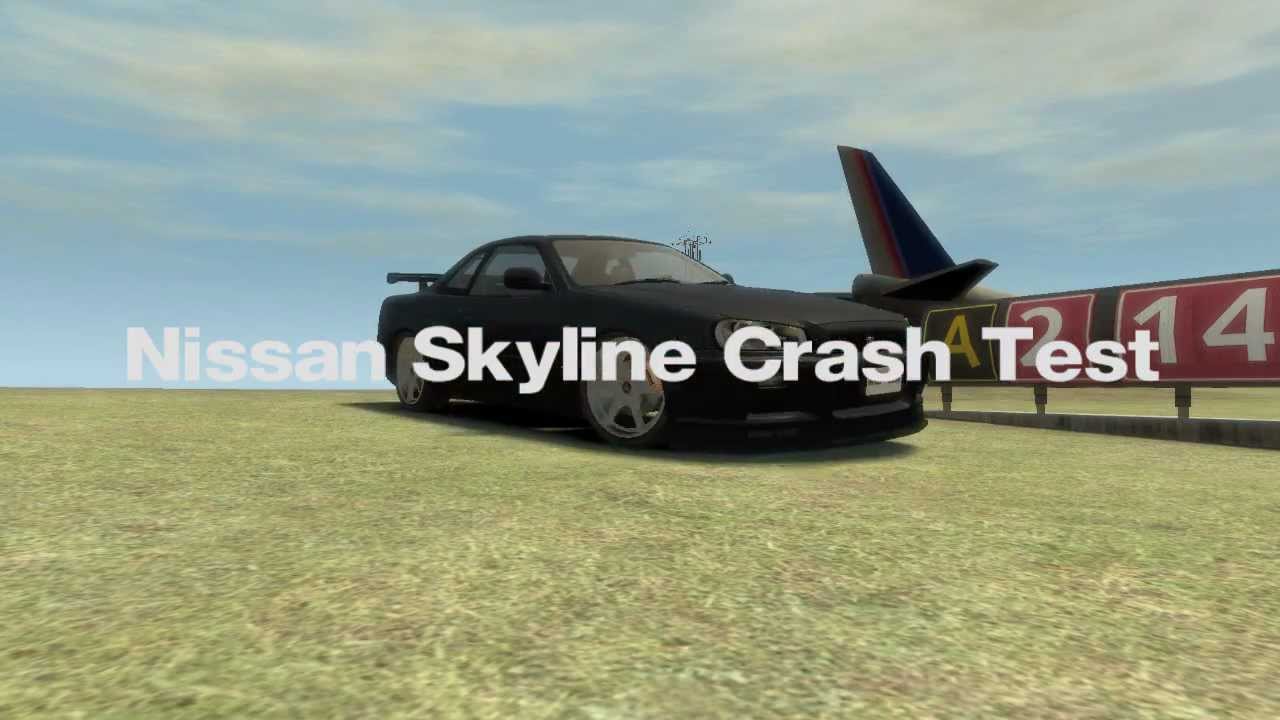 Nissan skyline gtr crash test #10