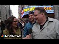 So memorable: New Yorkers, tourists gather in midtown Manhattan for partial eclipse viewing