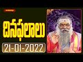 దినఫలాలు | Daily Horoscope in Telugu by Sri Dr Jandhyala Sastry | 21st January 2021 | Hindu Dharmam