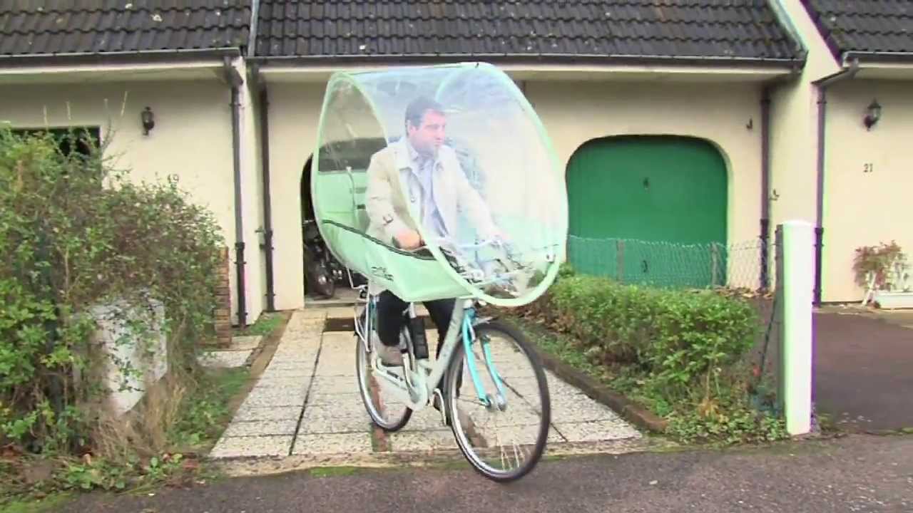 Un dispostif anti-pluie pour les cyclistes