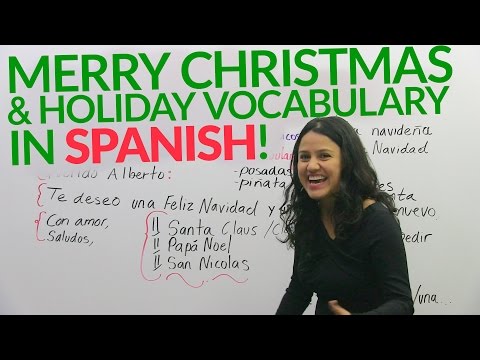 Spanish Lesson: Merry Christmas and holiday vocabulary in Spanish!