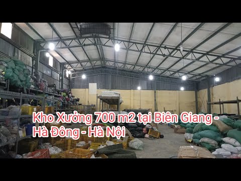 Cho thuê 700 m2 kho xưởng tại Biên Giang, quận Hà Đông, TP Hà Nội. Gần cầu Mai Lĩnh